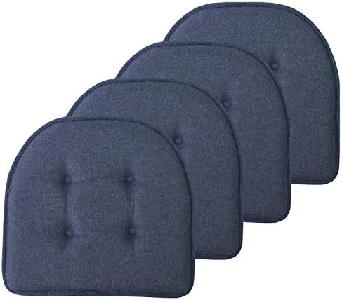Sweet Home Collection Chair Cushion Memory Foam Pads Tufted Slip Non Skid by SweetHomeCollection