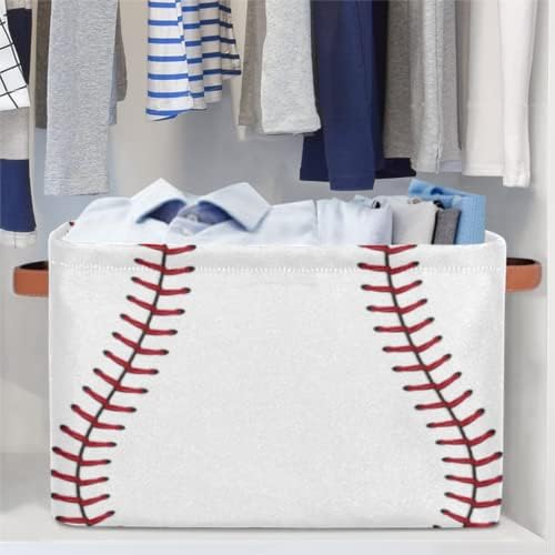 Pardick 2Pack Sports Baseball Print Large Collapsible Storage Bins, Sports - Image 4