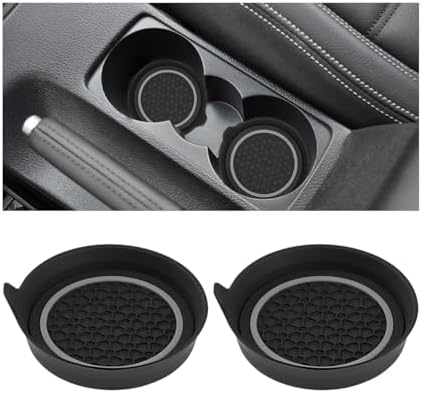 HZEL Car Cup Holder Coasters, Recessed Automotive Drink Mat Decoration by Unknown