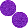 2 Pack Silicone Car Cup Holder Coaster – 2.75 Inch Non-Slip Drink Mat, by MEAJOO