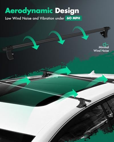 SCITOO Universal 54" Window Frame Roof Rack crossbars, Cargo Carrier Kayak - Image 3
