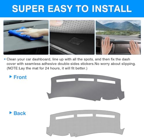 Autorder Gray Dashboard Cover Mat - Image 5