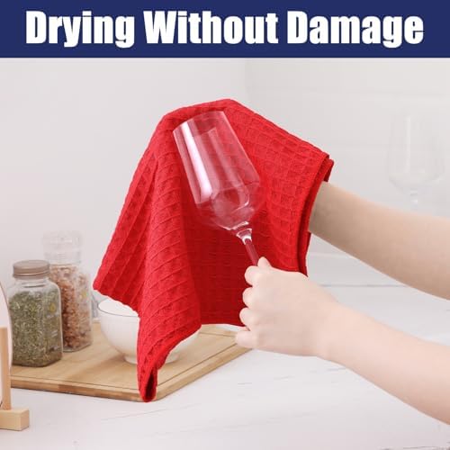 Homaxy Microfiber Waffle Weave Kitchen Dish Cloths, 6 Pack - Image 5