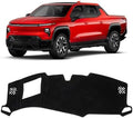 KUST Black Dash Cover for Chevrolet/Chevy Silverado EV 2024 2025 2026 Polyester by KUST