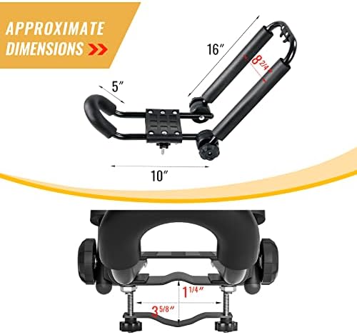 2 Pair J-Bar Rack Roof Top Mount - Image 2