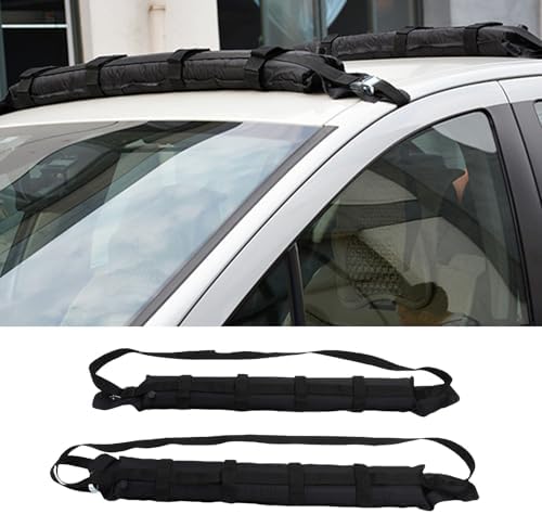Jiawu Soft Roof Rack Pads for Surfboard, Heavy Duty Universal Car Roof Racks - Image 5