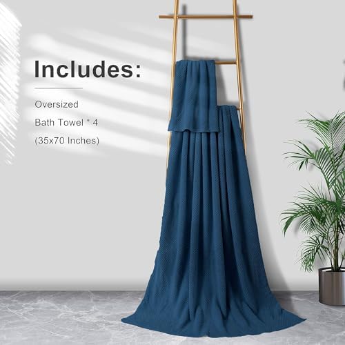 Extra Large Bath Towel Sheet Set 35x70 Inches, Oversized Bath Towels Set - Image 5