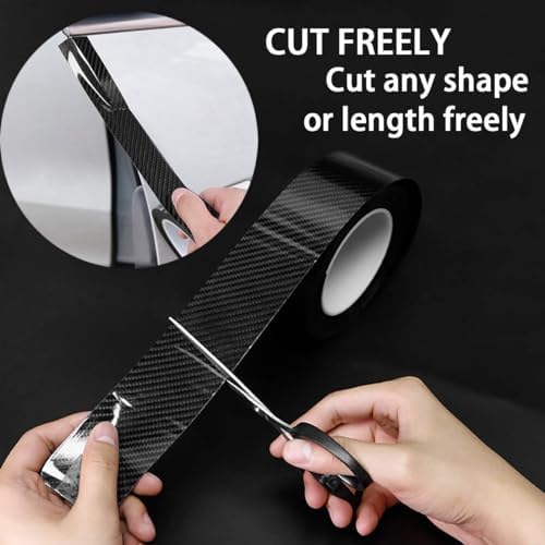 DGSL Car Door Edge Guards Door Sill Protector, 4In x 19.7Ft 5D Carbon Fiber Car - Image 2