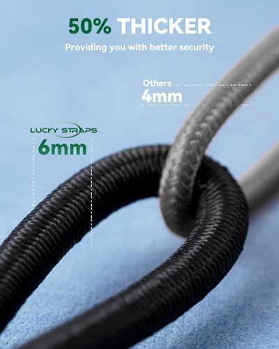 Lucky Straps 10" Short Mini Heavy Duty Bungee Cords, 180 Lbs, 8 Pack - Image 4