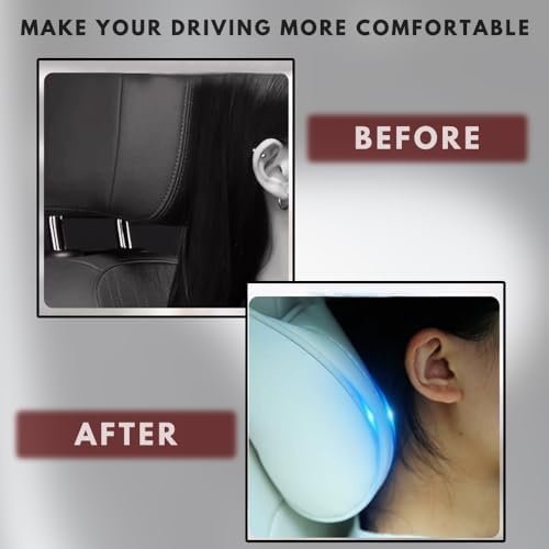 Car Headrest Neck Pillow Support Ergonomic, - Image 6