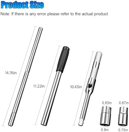 23" Extended Lug Wrench, 4 Way Automotive Wheel Lug Wrench - Image 2