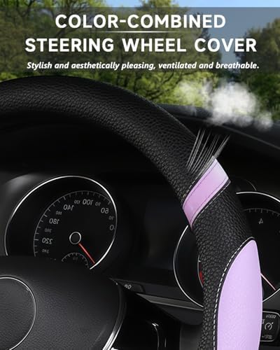 Cxtiy D-Shaped Flat Bottom Steering Wheel Cover - Image 4