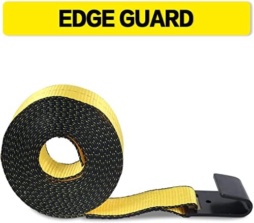 Flat Hook Ratchet Straps 2in x 27ft, 333lb Working Load Limit - Image 5