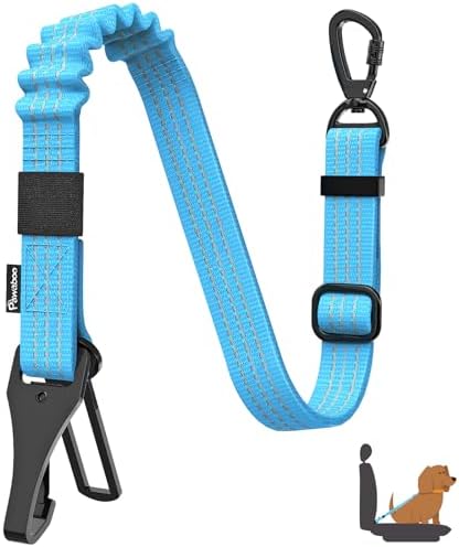 Pawaboo Dog Seatbelt for Car, 3-in-1 Dog Seat Belt Bungee, Shockproof Dogs by Pawaboo