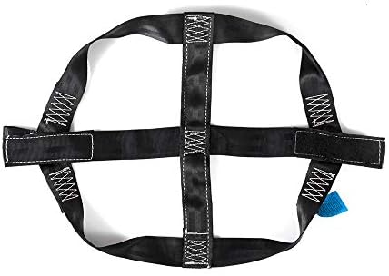 MOTO4U Universal Motorcycle Rear Wheel Tie Down Strap in Black - Image 5