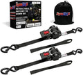 Retractable Ratchet Straps 1" x 13 Ft, 800 Lbs, 2 Pack by LYNXHOLD