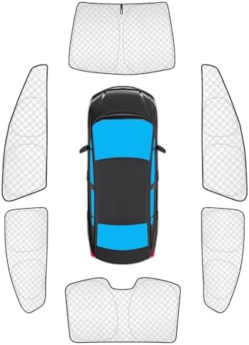 KMF 6pcs Thicken Sun Shades for Honda Civic Sedan 2012-2015 Accessories by KMF