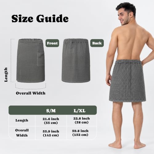 Luxury Organic Japanese Cotton Waffle Body Towel Wrap - Image 6