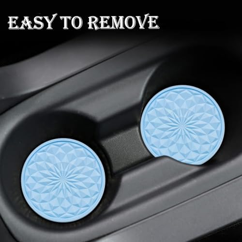 2 Pack Silicone Car Cup Holder Coaster – 2.75 Inch Non-Slip Drink Mat, - Image 6