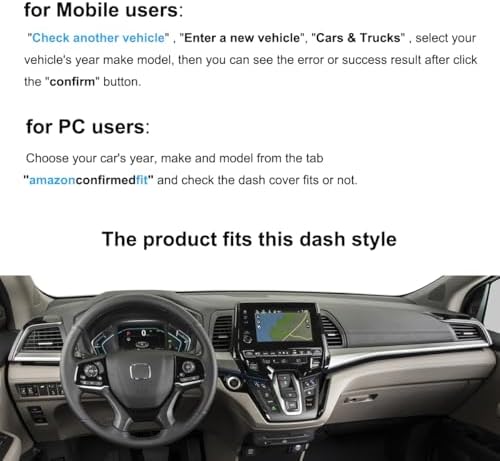 Dash Cover Mat Fit for Honda Odyssey K429 - Image 2