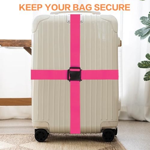 12 Pcs Luggage Straps for Suitcases TSA Approved, Suitcase Belts（4 Color） - Image 5