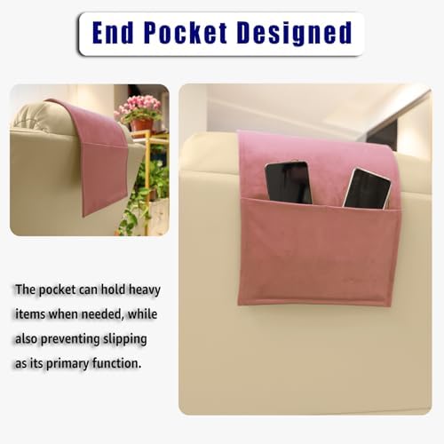 Velvet Recliner Headrest Pillow, Non-Slip Neck Support - Image 6