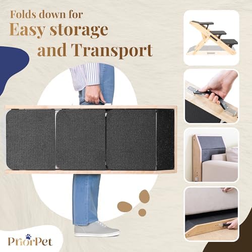 Dog ramp for Couch – Non-Slip, Sturdy Build Foldable Dog ramp – Supports up to - Image 5