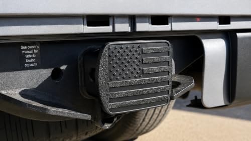 USA 2" American Black Flag Hitch Cover - Image 5