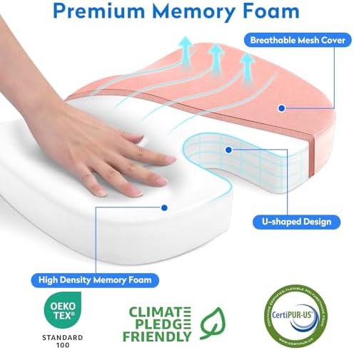 CushZone XXL Memory Foam Seat Cushion - Image 2