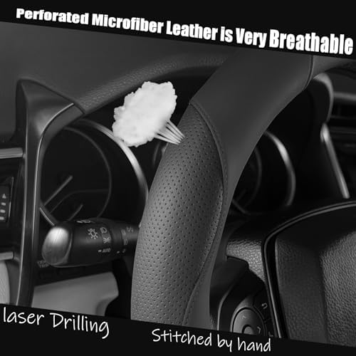 Steering Wheel Cover Universal Standard Size 14.5-15 inch, Non-Folding Packaging - Image 4