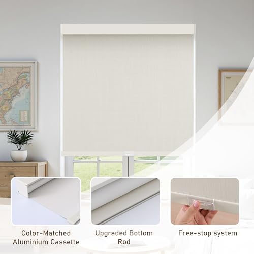 AOSKY Custom Cordless Blackout Roller Shades - Image 3