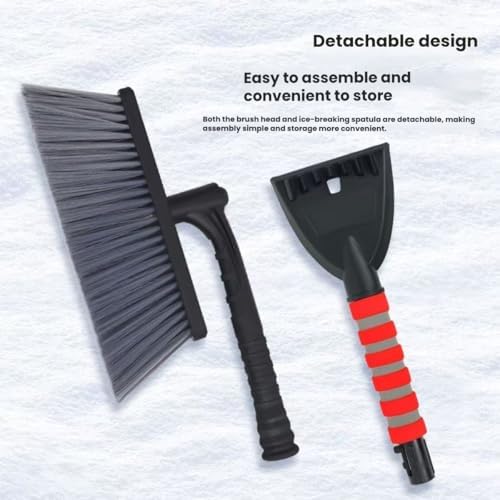 Car Snow Shovel, car Mounted Telescopic defrosting Shovel, Snow Brush 2-in-1 - Image 5