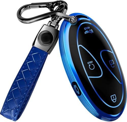 Lucrum Compatible with Hyundai Key Fob Cover & Keychain by Lucrum