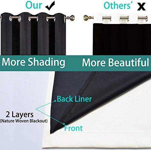 Yakamok Cream 100% Blackout Curtains 54 Inches Long - Image 5