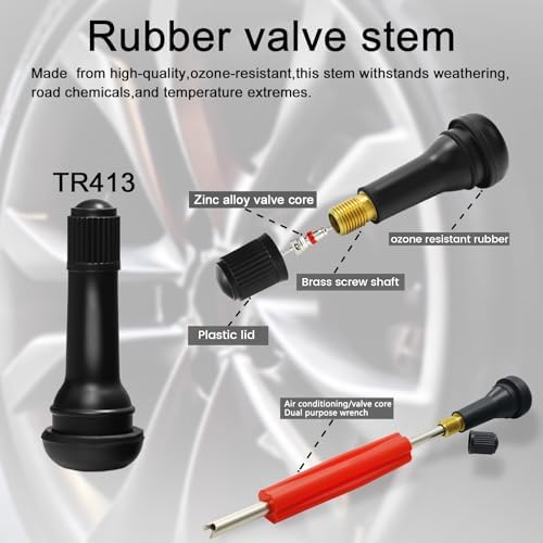 30 pcs Tire Valve Stem Removal Installation Tool Kit, Quick Change Valve - Image 3