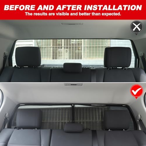 Window Shade Compatible with Toyot@ Tundra 2022-2025, Breathable Mesh Side - Image 3