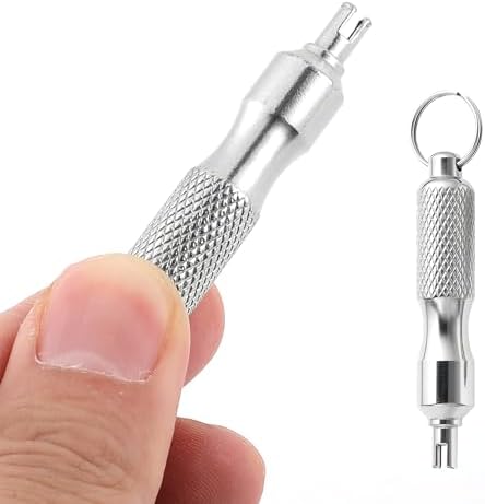2 Pcs Valve Core Removal Tool Keychain, Stainless Steel - Image 7