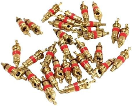 100 Pcs Car Tire Valve Stem Cores, Premium Nickel Plated Auto Valve Cores by UpAmcarker