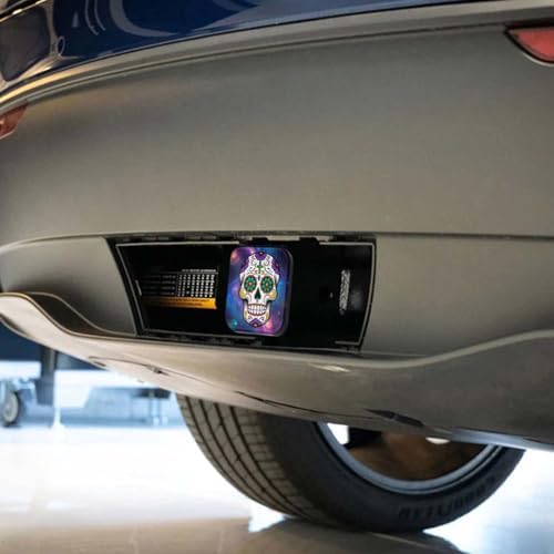 Swono Sugar Skull Travel Trailer Hitch Cover - Image 4