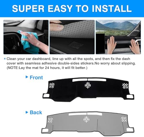 Autorder Dashboard Cover Mat for 2024 2025 2026 Toyota Tacoma / 2025 Toyota - Image 5