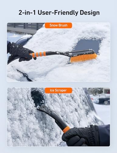 AstroAI 27" Snow Brush and Ice Scrapers - Image 2