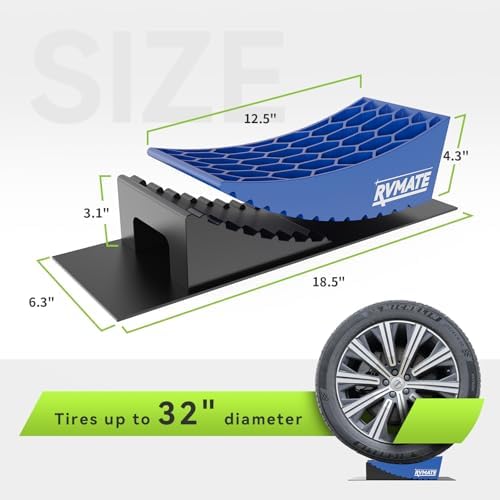 RVMATE Camper Levelers 8-Piece Kit RV Leveling Blocks Camper Wheel Chocks - Image 2