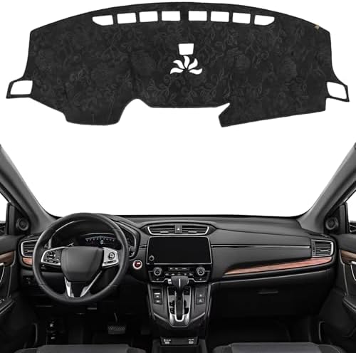 Dashboard Cover Dash Mat Fit for Ho-nda CR-V 2022-2017, Car Dash Board Mat by KEYOOG