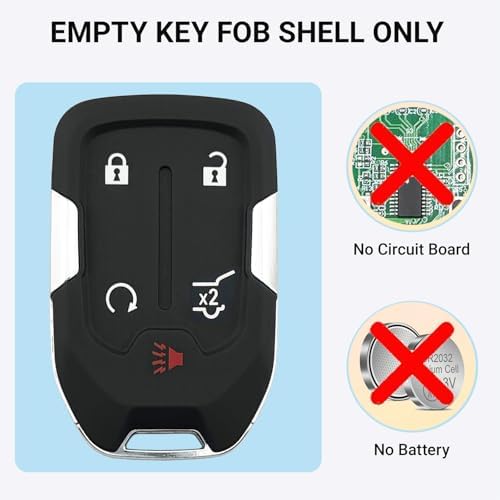 Replacement Key Fob Shell fit for GMC Acadia Terrain 2017 2018 2019 2020 2021 - Image 2