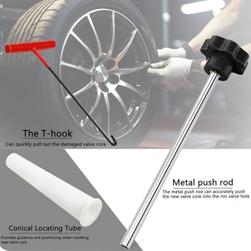 30 pcs Tire Valve Stem Removal Installation Tool Kit, Quick Change Valve - Image 2