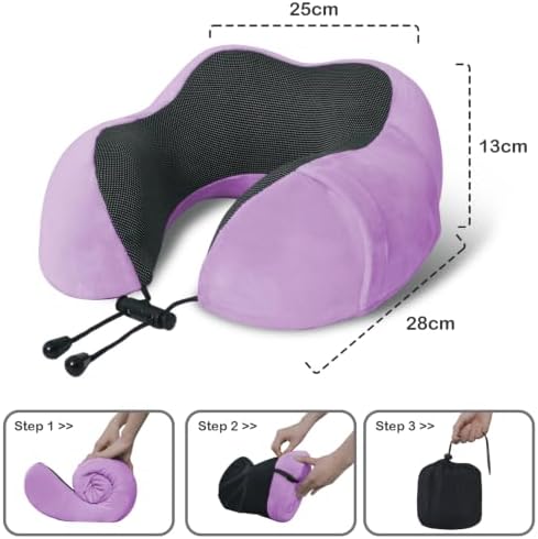 Travel Pillow, Memory Foam Neck Pillow - Image 5