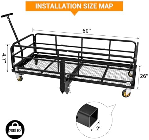 Heavy Duty Hitch Mount Cargo Carrier - Image 4