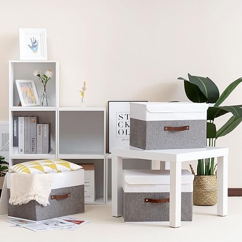 Yawinhe Collapsible Storage Bins, 13.0x9.0x7.9in - Image 2