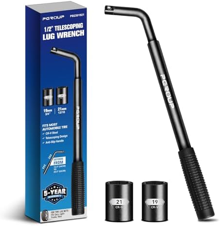 zhax Telescoping Lug Wrench, Extended Lug Wheel Wrench by Unknown