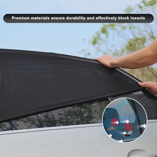 4 PCS Car Window Shades, Double-Layer Automotive Front & Rear Side Window - Image 3